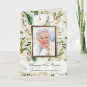 Cartão De Agradecimento Funeral Thank You Cards   Antique White Rose