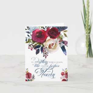 Cartão De Agradecimento Funeral Thank You Cards There Is A Season