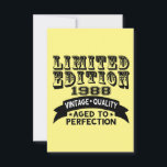 Cartão De Agradecimento Funny 1988 Birthday Card Limited Edition<br><div class="desc">Edição limitada de 1988 Vintage Quality Aged to perfetion.</div>