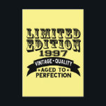 Cartão De Agradecimento Funny 1997 Birthday Card Limited Edition<br><div class="desc">Edição limitada de 1997 Vintage Quality Aged to perfetion.</div>