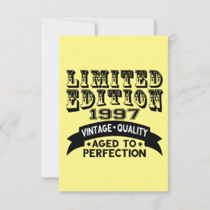 Cartão De Agradecimento Funny 1997 Birthday Card Limited Edition