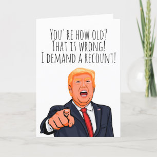 Cartão De Agradecimento Funny Donald Trump Birthday