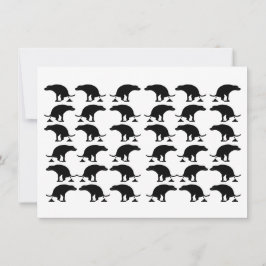 Cartão De Agradecimento Funny Pooping Dog Pattern