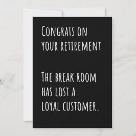 Cartão De Agradecimento Funny Retirement Sarcastic Congratulations Card