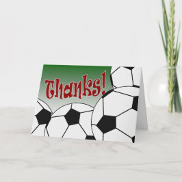 Cartão De Agradecimento Futebol - Obrigado!