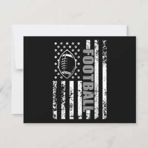 Cartão De Agradecimento Futebol Patriótico da bandeira americana