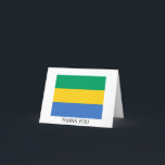 Cartão De Agradecimento Gabão Flag<br><div class="desc">Bandeira Patriótica do Gabão.</div>