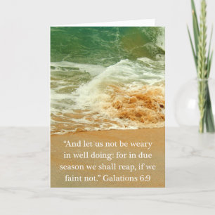 Cartão De Agradecimento Galatianos 6:9 Obrigado por tudo que você faz