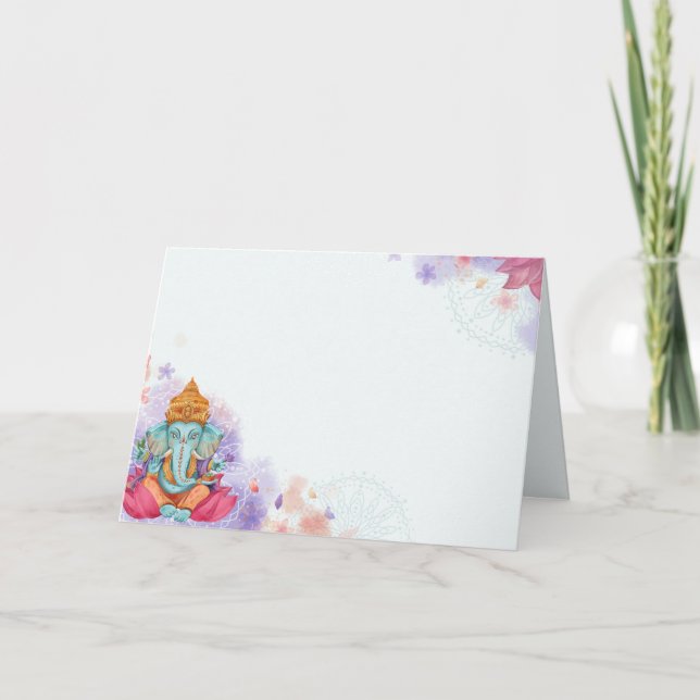 Cartão De Agradecimento Ganesh (Frente)
