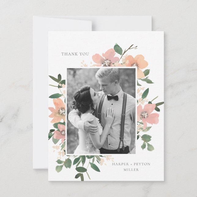 Cartão De Agradecimento Garden Love (Frente)