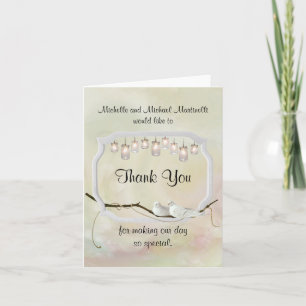 Cartão De Agradecimento Garden Romance Thank You Card