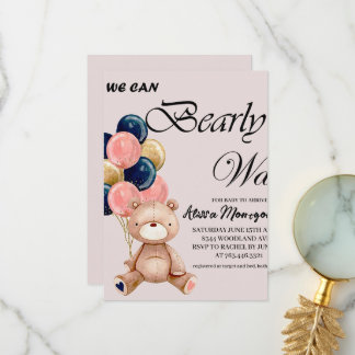 Cartão De Agradecimento Garoto Teddy Bear Podemos Esperar