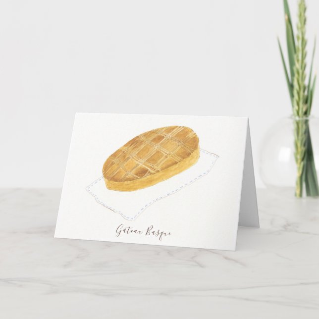 Cartão De Agradecimento Gâteau Basco (Frente)