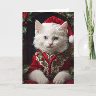 Cartão De Agradecimento Gatinho Saanta