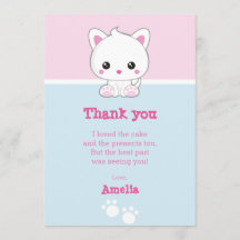 Gato do branco de Kawaii