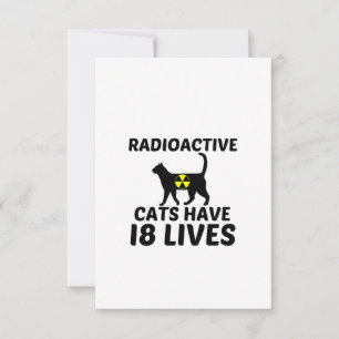 CARTÃO DE AGRADECIMENTO GATOS RADIOATIVOS