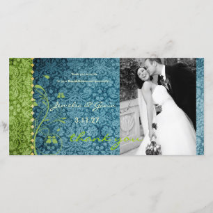 Cartão De Agradecimento GC Bejewelt Turquoise & Green Obrigado