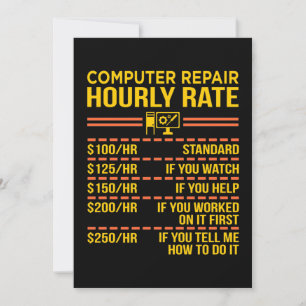 Cartão De Agradecimento Geek de programador de software técnico de TI par