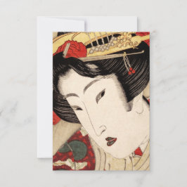 Cartão De Agradecimento Geisha Fine Art Japonês