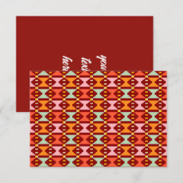 Cartão De Agradecimento Geometria Boho Moderna