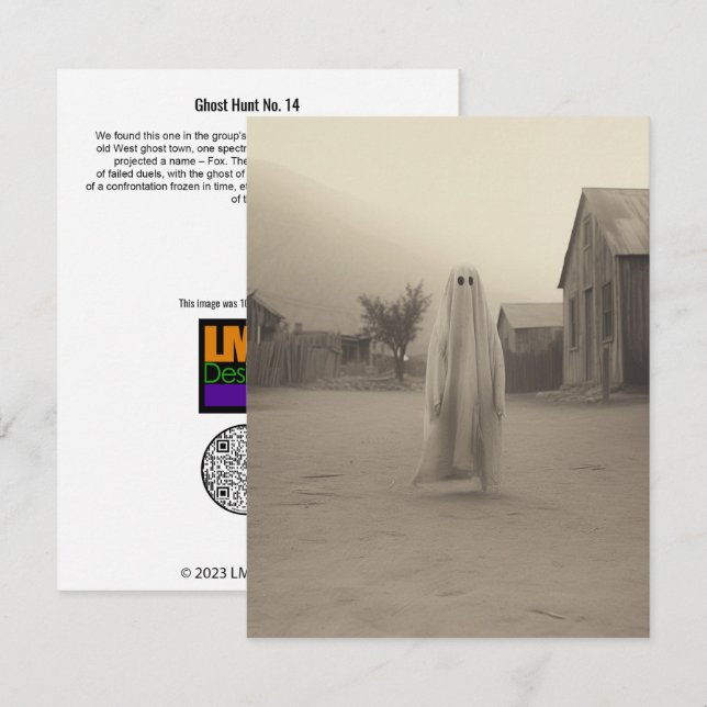 Cartão De Agradecimento Ghost Hunt N.º 14 (Frente/Verso)