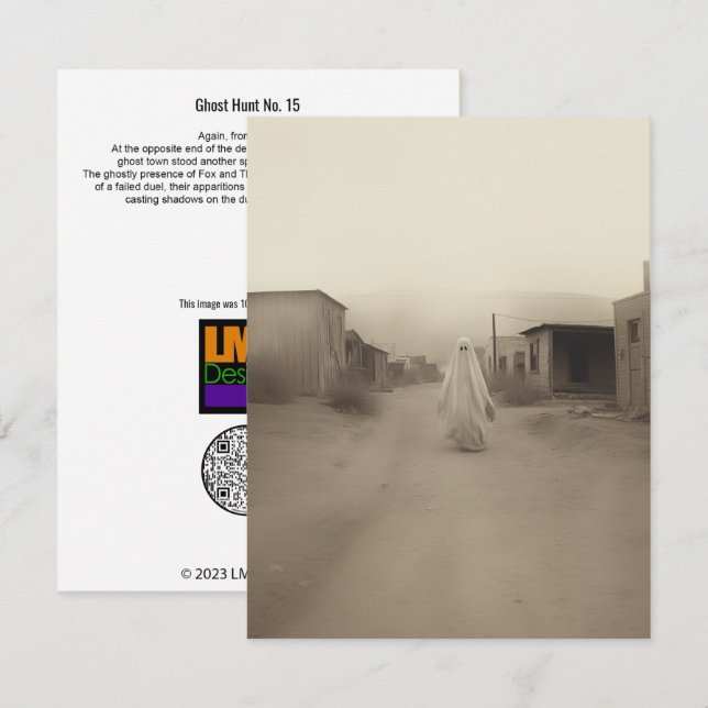 Cartão De Agradecimento Ghost Hunt N.º 15 (Frente/Verso)