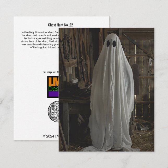 Cartão De Agradecimento Ghost Hunt No. 22 (Frente/Verso)