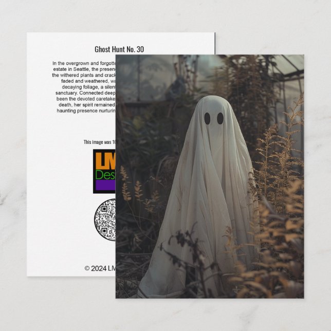Cartão De Agradecimento Ghost Hunt No. 30 (Frente/Verso)