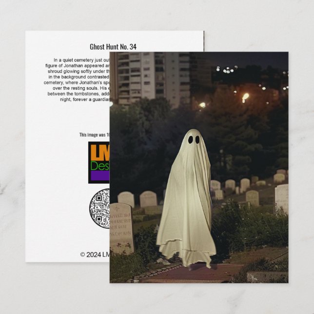 Cartão De Agradecimento Ghost Hunt No. 34 (Frente/Verso)