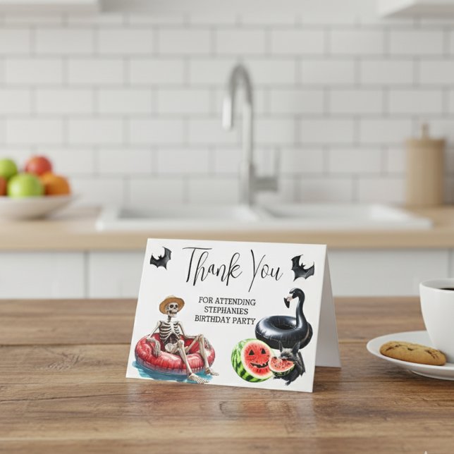 Cartão De Agradecimento Ghouls Quer Ter Summerbetween Sun (Criador carregado)