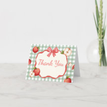 Gingham Apple do nosso Chá de fraldas