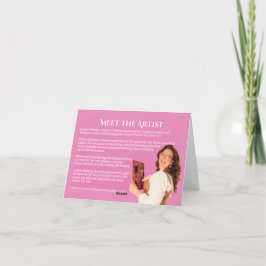 Cartão De Agradecimento Girassóis Amarelos em fundo rosa