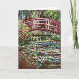 Cartão De Agradecimento Giverny em vermelho -