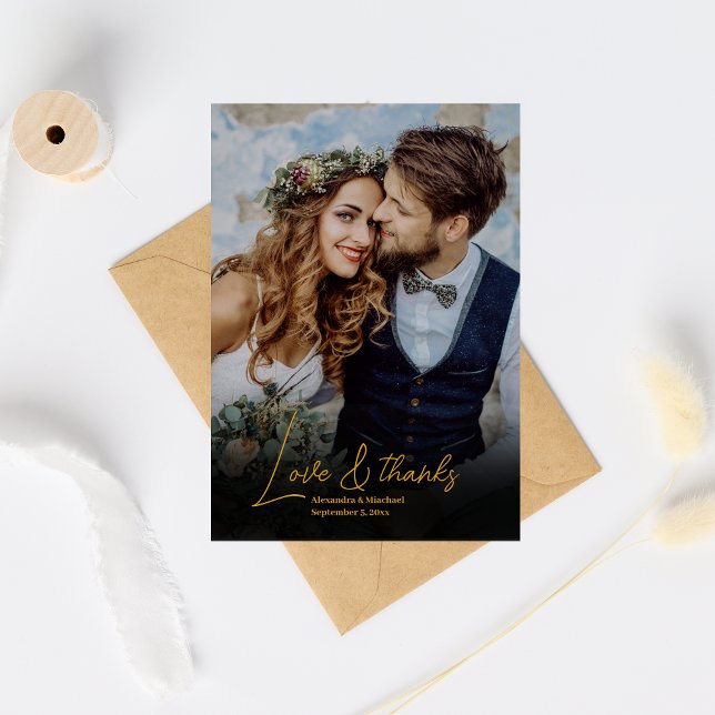 Cartão De Agradecimento Glam Art Deco Black Gatsby 1920 Style Casamento (Criador carregado)