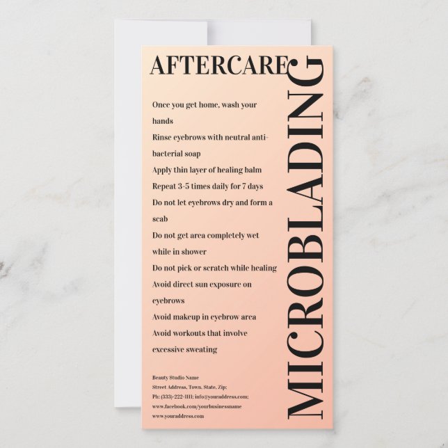 Cartão De Agradecimento Glama de Creme de Pós-Cuidados Microbordantes (Frente)