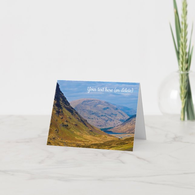 Cartão De Agradecimento Glen Coe, Escócia (Frente)