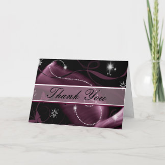 Cartão de Agradecimento Glitter Sparks