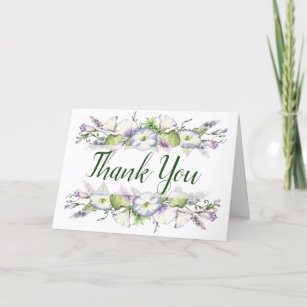 Cartão De Agradecimento Glória da manhã de aperto de mão floral