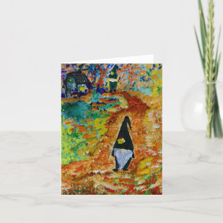 Cartão De Agradecimento Gnomos na floresta