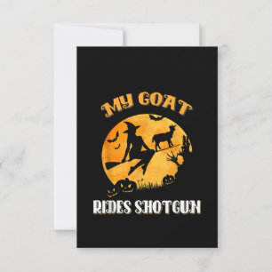 Cartão De Agradecimento Goat Shotgun Scary Halloween