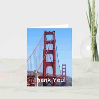Cartão De Agradecimento Golden Gate