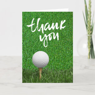 Cartão De Agradecimento GOLF Verdes Gratidão: Fairway