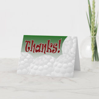 Cartão De Agradecimento Golfe - Obrigado!
