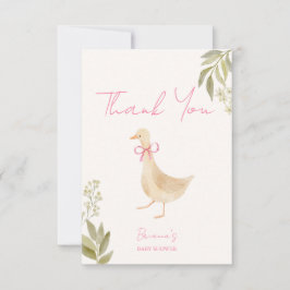 Cartão De Agradecimento Goose nursery rhymes baby shower