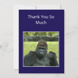 Cartão De Agradecimento Gorilla Birthday Bash in the Wild