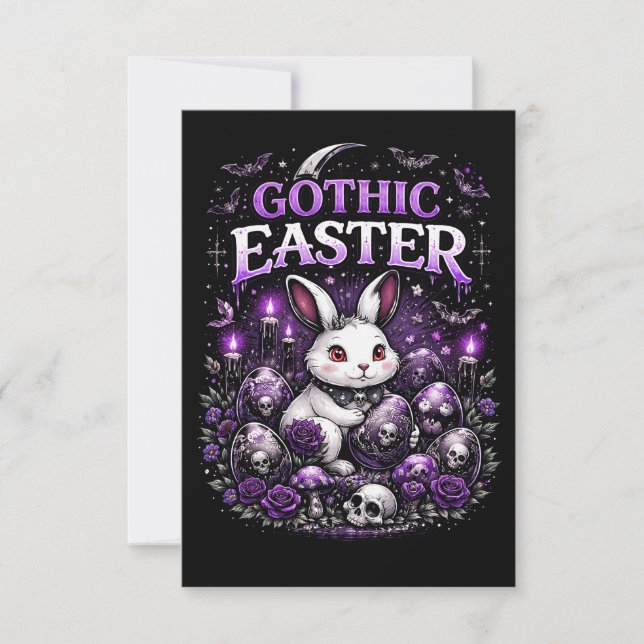 Cartão De Agradecimento Gothic Easter (Frente)