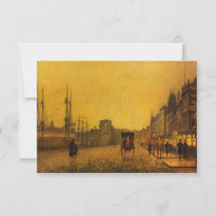 Cartão De Agradecimento Gourock Dock, Glasgow por John Atkinson Grimshaw