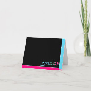 Cartão De Agradecimento Gracias, Gracias muito!