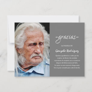 Cartão De Agradecimento Gracias Simpatia   Foto de simpatia espanhola