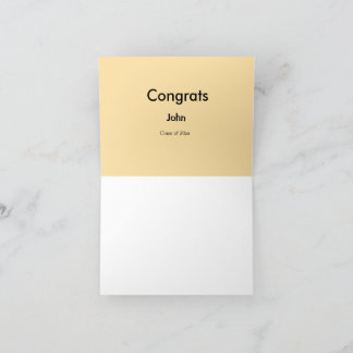 Cartão De Agradecimento grad boy add name congrats date year text